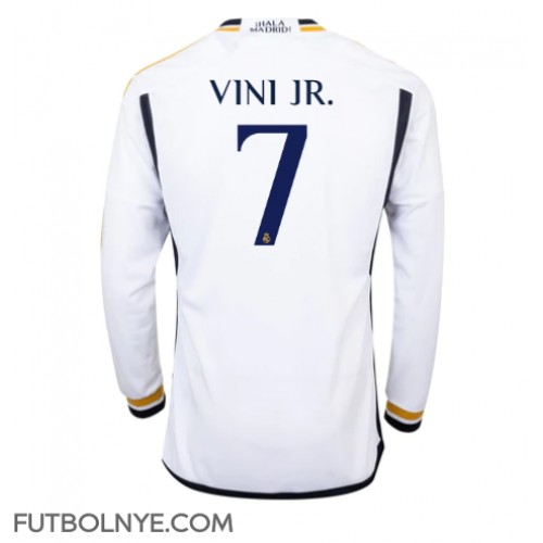 Camiseta Real Madrid Vinicius Junior #7 Primera Equipación 2023-24 manga larga